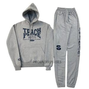 PRO ENTERPRISES - Chándal de Entrenamiento de Felpa 100% Algodón para Hombre, con Capucha, Transpirable, para Invierno, con Estampado - Product Image 3