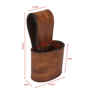Heavy Duty Full Grain Leather <b>Hammer</b> <b>Loop</b> Tool Belt Attachment Professional Holder For Construction Jobsites Custom for sale - Product Image 3