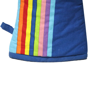 Guantes de Cocina Hechos a Mano, Modernos, de Algodón Suave, con Estampado de Rayas, Resistentes al Calor, Ecológicos, Aptos para Lavavajillas - Product Image 4