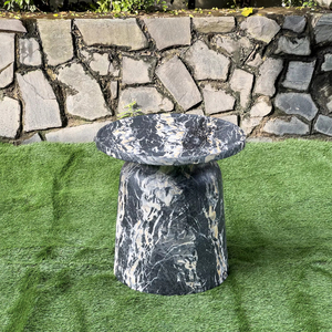 Table basse en béton en forme de cloche, contemporaine, durable, écologique, décorative, garantie 24 mois, salon moderne, maison - Product Image 1