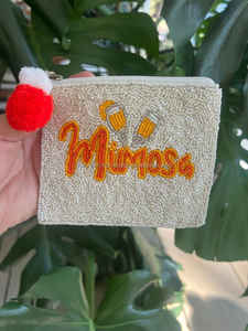 Mini <b>Coin</b> Pouch American USA Flag Peace Sign Beaded <b>Coin</b> Pouch <b>Purses</b> Small Ivory Stars Small - Product Image 5