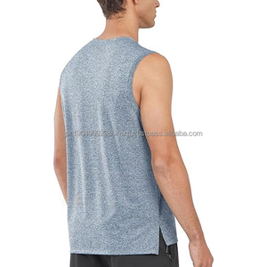 Camiseta sin Mangas Deportiva de Culturismo al por Mayor, Último Modelo 2025, Camiseta Deportiva de Cintura Alta para Correr, con Serigrafía, Servicio OEM - Product Image 5