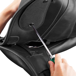 Selle de Dressage d'Équitation en Cuir Véritable de Haute Qualité et Respirante pour Instruments Équestres - Product Image 3