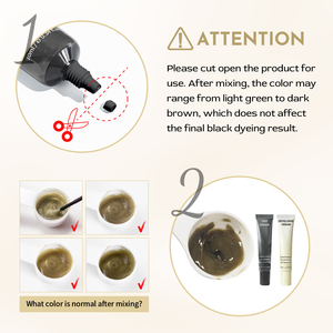 Kit de teinture pour cils et sourcils, <span class=keywords><strong>semi</strong></span>-<span class=keywords><strong>permanent</strong></span>, longue durée, formule douce, coloration rapide, kit de teinture professionnel pour sourcils, pour salon, maison, bricolage - Product Image 6