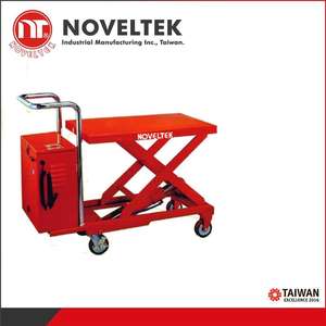 Mesa elevadora de batería Noveltek 800 KG Altura 1000 mm Elevador de tijera Accionamiento eléctrico e hidráulico - Product Image 4
