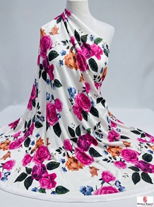 Custom Floral Digital Printed Polyester Fabric Personalized Textile Manufacturing Service for Apparel Clothing Home Textile - Product Image 6