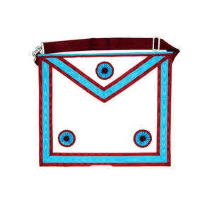 Tablier maçonnique en toile brodée à la main de haute qualité, couleurs personnalisées, respirant, pour hommes, vente en gros, sérigraphie - Product Image 1