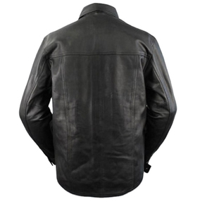 Men's Black Short Sleeve Stand Collar Casual <b>Shirt</b> Solid Color Satin Fabric Winter Wear Anti-Wrinkle Breathable ODM - Product Image 5