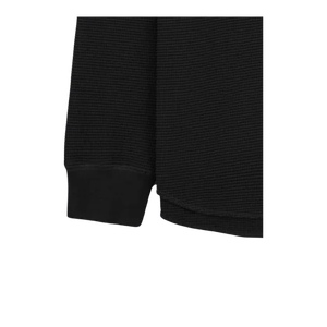 Pull-over décontracté noir uni à manches longues en coton doux et respirant pour usage quotidien – Vente en gros - Product Image 3