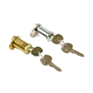 REAL RL-8052 Brass Lock Habitação 5 Pin Tumbler Cilindro Bloqueio com chaves para caixas de ferramentas, caixas de correio ou máquinas de venda automática