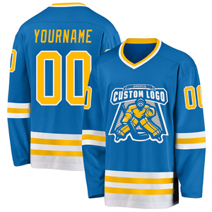 Custom Team Ice Hockey Jersey Embroidered Logo Personalized Sports Uniform Wholesale - Product Image 5