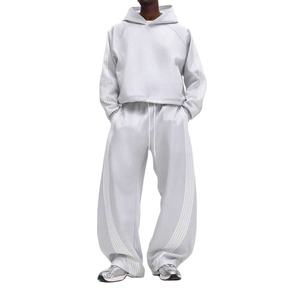 Conjunto Deportivo Unisex 100% Algodón, Liso, Informal, Tallas Grandes, Suave y Transpirable, con Logotipo Personalizado, Proveedor Mayorista OEM - Product Image 1