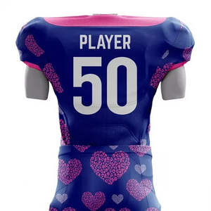 Uniforme de football américain personnalisé avec sublimation couleur intégrale et panneaux en mesh respirant – Uniforme de football américain haute performance - Product Image 4