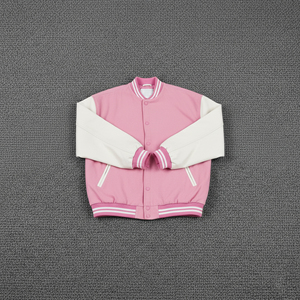 OEM/ODM Custom Silk Screen Printed Logo <b>Women's</b> Varsity <b>Jacket</b> Cotton Lining Breathable Waterproof Dyed 2-Tone <b>Camouflage</b> - Product Image 1