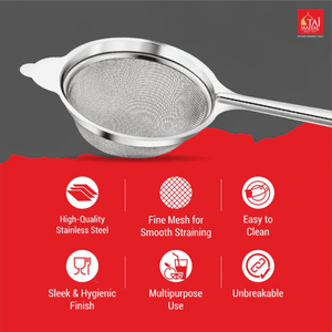 Passoires à thé et à café SS Acord Bobby à mailles fines, avec long manche et boucle de suspension – Meilleures ventes - Product Image 3