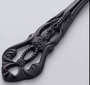 Traditional Royal Look <b>Black</b> <b>Cutlery</b> <b>Set</b> Elegant Stainless Steel Flatware For Home Wedding Or Restaurant And Resort Use - Product Image 2