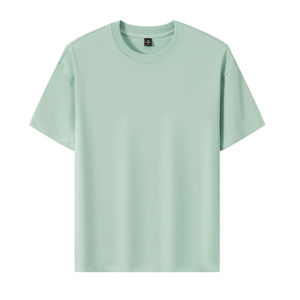 T-shirt en pur coton personnalisé pour uniforme de travail, respirant, avec logo imprimé, à manches courtes, col rond, décontracté, pour jeunes - Product Image 5