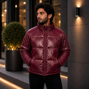 Veste matelassée légère pour homme, style maçonnique, pour l'extérieur, hiver, chaude, coupe-vent, décontractée - Product Image 2