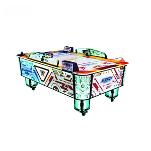 Dazzling <b>Multi</b> Puck Air Hockey Arcade <b>Game</b> Machine 2 Player Wooden Frame Coin Operated Entertainment <b>Table</b> 105W 355W HGR - Product Image 3