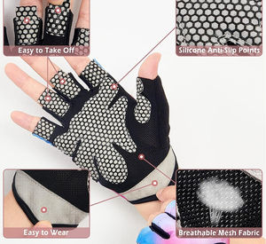 Guantes de Ciclismo de Medio Dedo con Logotipo Personalizado de Alta Calidad, Transpirables, Acolchados, de Cuero, para Ciclismo de Carretera, Antideslizantes y Ligeros - Product Image 4