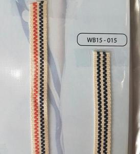 Striped Jacquard Woven <b>Elastic</b> Webbing with High Tenacity for Garment Use-Polyester/Nylon Material - Product Image 3