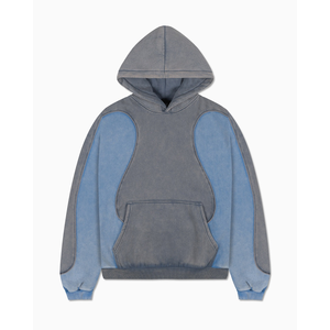 Sudadera con Capucha Oversize para Hombre, Diseño Color Block, Manga Raglán, Felpa de Algodón, Estilo Casual para Otoño, con Bolsillos - Product Image 1