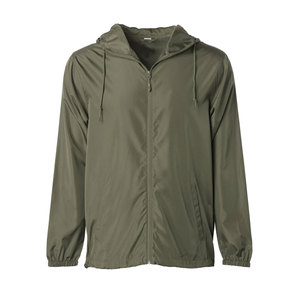 Chaqueta Deportiva Ligera con Capucha para Hombre, Color Granate, Resistente a la Intemperie, con Cierre Completo, de la Marca Independent Co - Product Image 4