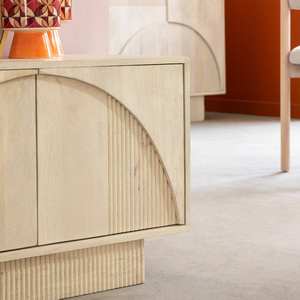 Meuble TV en bois de manguier blanchi Vandana Cresta Sierra - Product Image 6