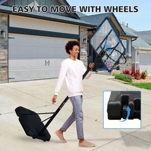 Support de basket-ball portable réglable de 4,74 à 10 pieds pour terrains intérieurs et extérieurs avec panier de basket portable - Product Image 6