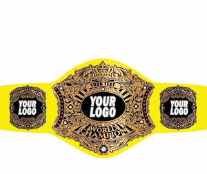 Ceinture de championnat de lutte personnalisée avec plaque dorée et espace pour logo, équipement sportif personnalisé, champion personnalisé - Product Image 6