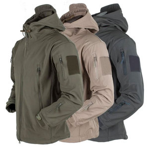 Veste Softshell d'hiver pour homme, grande taille, fermeture éclair intégrale, nouvelle veste Softshell professionnelle imperméable, coupe-vent et respirante - Product Image 5