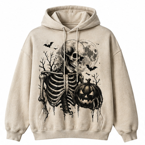 Sudadera con Capucha de Gato Bruja de Halloween, Unisex, Verde Oliva, 100% Algodón, Corte Regular, Estampado Digital, con Bolsillo, Informal, para Invierno - Product Image 5
