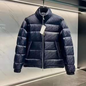 Veste matelassée légère et chaude pour homme, personnalisée OEM, décontractée, imperméable, grande taille, col montant, avec logo frontal, idéale pour l'hiver - Product Image 3