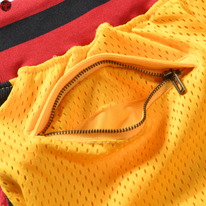 Pantalones Cortos de Baloncesto de Lona Vintage Personalizados al por Mayor para Hombre, de Alta Calidad, Transpirables, de Secado Rápido, 100% Poliéster, Corte Medio - Product Image 4