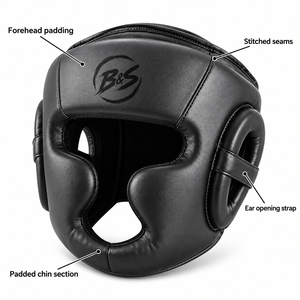 Protège-tête de boxe professionnel personnalisé avec logo, protection intégrale du visage, pour entraînement de boxe et MMA - Product Image 3