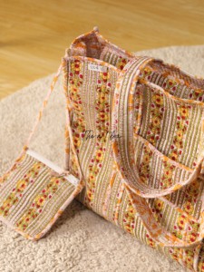 Assorted Mix Color Cotton Tote <b>Bag</b> - Eco-Friendly <b>Boho</b> Reusable Shopper Handbag - Product Image 2