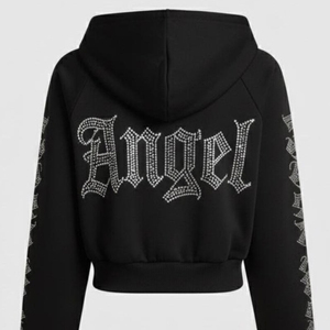 Custom Rhinestone Zipper-Up Logo Fleece Oversized Fit Heavy 100% Cotton Acid Wash <b>Sun</b> Faded Winter Unisex Sweatshirt Streetwear - Product Image 6