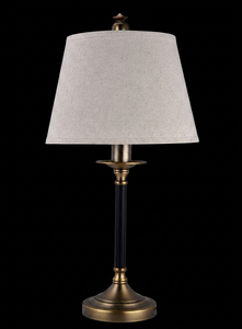 Modern Brass Table Lamp Fabric <b>Drum</b> <b>Shade</b> Warm <b>Light</b> Bedside Desk Lamp Home Decor - Product Image 3