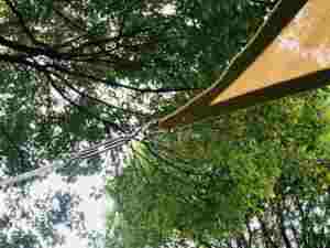 Voiles d'ombrage triangulaires robustes en HDPE enduit de PVDF, épaisseur 1,6 mm, 340 m, résistantes aux UV, pour extérieur, jardin, plage, agriculture - Product Image 5