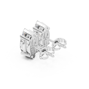 Pendientes de Diamante Cultivado en Laboratorio con Corte Marquesa Refinado, Elaborados en Oro Blanco Sólido de 14K, Joyería de Lujo con Certificación GRA - Product Image 4