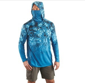 Camisetas de Pesca Unisex de Manga Larga con Protección Solar UPF 50+, Transpirables, Impermeables y que Absorben la Humedad, Hechas de Poliéster - Product Image 1
