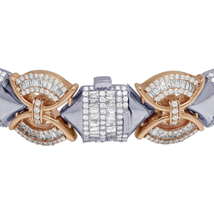Bracelet pour homme Iced Jewelz D VVS Moissanite en argent sterling 925 plaqué or, motif chaîne à maillons, style Hip Hop urbain, pour rappeurs, vente en gros - Product Image 4