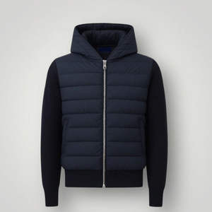 Ropa de Exterior Personalizada, Impermeable, Cortavientos, para Hombre, Invierno, Brillante, Acolchada, con Capucha, Forro de Lana, Secado Rápido, Transpirable - Product Image 4