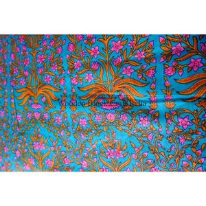 Tissu 100% Coton Imprimé au Bloc, Écologique, Respirant, Séchage Rapide, Léger, Tissu Croisé du Rajasthan pour Vêtements Femme et Fille - Product Image 4