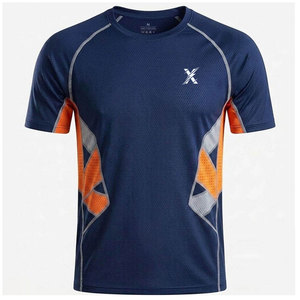 Camiseta Deportiva para Hombre, Impresa, Ecológica, de Secado Rápido, Corte Ajustado, Cuello Redondo, Manga Corta, para Entrenamiento, Ejercicio y Running - Product Image 1