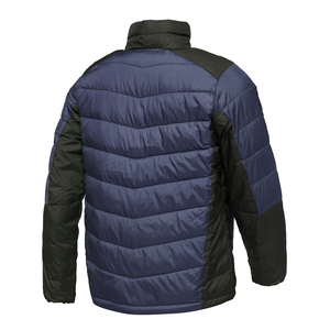 Chaqueta Acolchada con Cuello Alto para Hombre, Chaqueta de Invierno Cálida y Aislante, Chaqueta Ligera con Cierre Completo para Clima Frío, Informal para Exteriores - Product Image 2