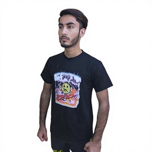 เสื้อยืดคอกลมทรงปกติ แขนสั้น ผ้าเจอร์ซีย์คอตตอน 100% ระบายอากาศได้ดี สำหรับผู้ชาย ฤดูร้อน รับออกแบบโลโก้ตามสั่ง ขายส่ง - Product Image 1