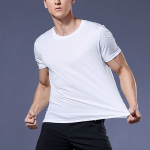 T-shirt de sport pour homme à manches courtes, séchage rapide, anti-transpiration, col rond, léger, pour la course à pied, la gym et l'entraînement - Product Image 3