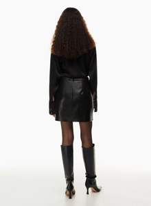 Minifalda Sexy Corta y Transpirable de Cuero Genuino para Mujer, al por Mayor - Product Image 5