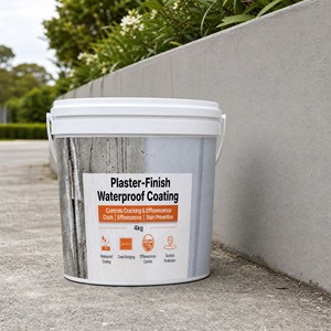 Crack Resistant <b>Waterproof</b> Eco Friendly Protective Coating 1K For Retaining Wall Plaster Cement UV Resistant Low VOC - Product Image 1